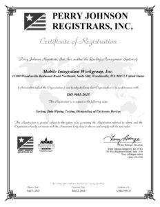Mobile Integration Workgroup, Inc. 9001 Final